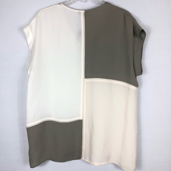 Theory women’s printed blouse silk - Picture 3 of 5